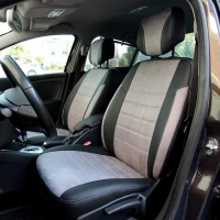 Чехлы на Renault Fluence из экокожи и антары ELA2020P