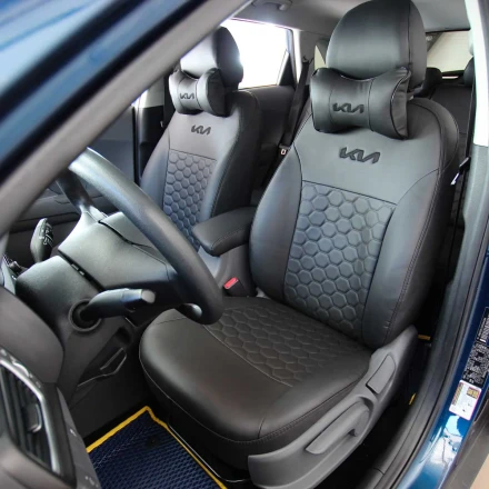 Чехлы на KIA Niro I Hybrid из экокожи EP