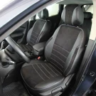 Чехлы на Renault Kadjar из экокожи и антары ELA2020P