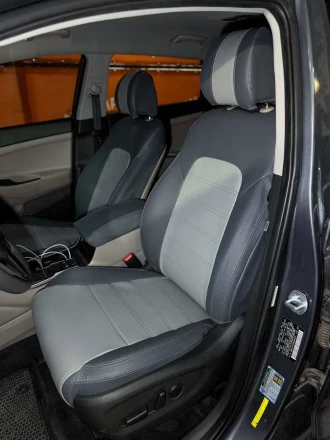 Чехлы на Hyundai Tucson III (Хюндай Тюксон 3) из экокожи Comfort Plus 3