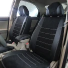 Чехлы на KIA Cerato I (КИА Церато 1) из экокожи и антары ELA2020P