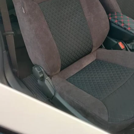 Чехлы на Opel Astra H (Опель Астра H) из велюра и ткани с тиснением