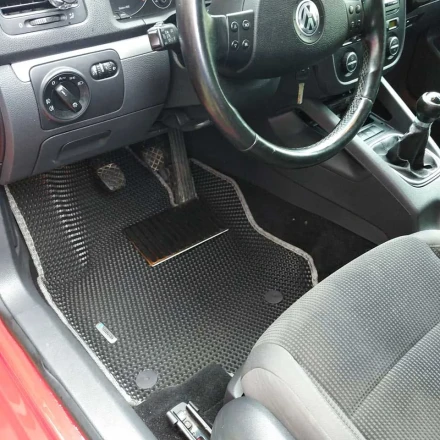 3D EVA коврики на Volkswagen Golf V (Фольксваген Гольф 5) с бортами до 5 см соты
