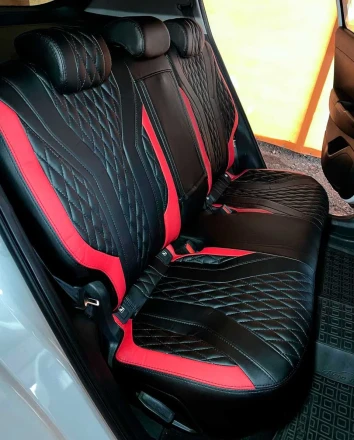 Чехлы на KIA Sportage IV (КИА Спортейдж 4) из экокожи AM Cayman