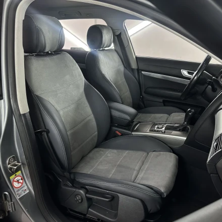 Чехлы на Audi A4 B7 (Ауди А4 Б7) из экокожи и антары Antara