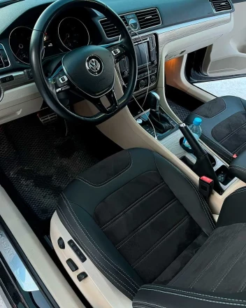Чехлы на Volkswagen Passat B8 (NMS) из экокожи и польской алькантары Comfort 1
