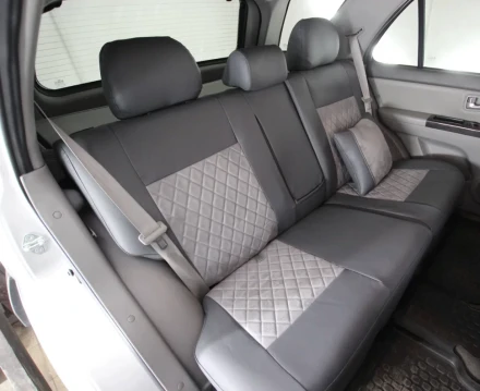 Чехлы на LADA (ВАЗ) 2114 из экокожи и антары Eco Prestige+Antara