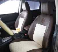 Чехлы на Nissan Qashqai I (Ниссан Кашкай 1) из экокожи и польской алькантары VPA