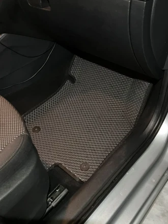 3D EVA коврики на Skoda Oktavia A7 (Шкода Октавия А7) с бортами до 5 см