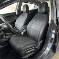 Чехлы на KIA Cerato III (КИА Церато 3) из экокожи и антары ELA2020P