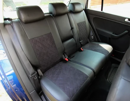 Чехлы на LADA (ВАЗ) 2115 из экокожи и антары Eco Prestige+Antara