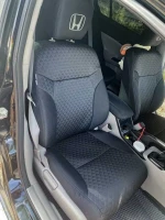 Чехлы на Honda Civic 8 из ткани с тиснением