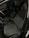 Чехлы на Toyota RAV4 CA40 из экокожи и польской алькантары Comfort Plus 3 с прошивкой ромб