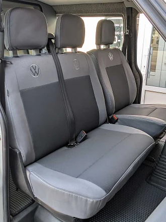 Чехлы на Volkswagen Transporter T4 1+2 (Фольксваген Т4) из ткани