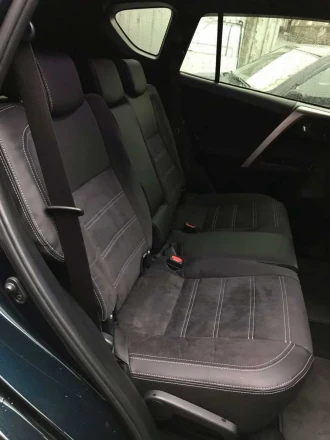 Чехлы на Toyota RAV4 CA40 из экокожи и польской алькантары Comfort Plus 3