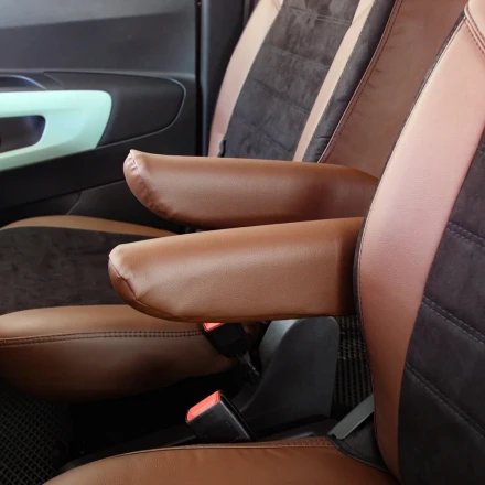 Чехлы на Citroen Berlingo III (Ситроен Берлинго 3) из экокожи и антары ELA2020P