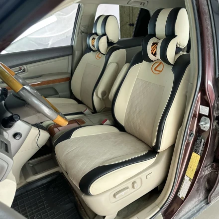 Чехлы на  Lexus RX II (Лексус РХ 2) из экокожи и польской алькантары VPA