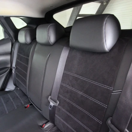 Чехлы на Nissan Qashqai II J11 (Ниссан Кашкай 2) из экокожи и антары Eco Lazer+Antara 2020 (P)