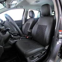 Чехлы на Suzuki SX4 (Сузуки сх4) из экокожи и антары с тиснением ромб Чехлы на Suzuki SX4 (Сузуки сх4) из экокожи и антары с тиснением ромб