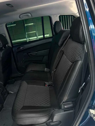 Чехлы на Opel Zafira B (Опель Зафира Б) 5 мест из экокожи и ткани Sport 3