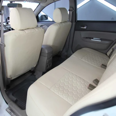 Чехлы на Chery Elara A21 (Чери Элара А21) из экокожи с перфорацией EP