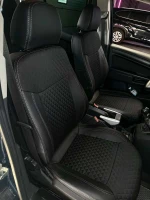 Чехлы на Opel Zafira B (Опель Зафира Б) 7 мест из экокожи и ткани Sport 3 Чехлы на Opel Zafira B (Опель Зафира Б) 7 мест из экокожи и ткани Sport 3