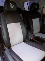 Чехлы на Volkswagen Golf V (Фольксваген Гольф 5) из экокожи с перфорацией