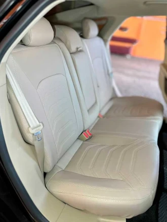 Чехлы на Ford Fusion USA (Форд Фьюжн США) из экокожи с выгнутой строчкой Comfort Plus 3