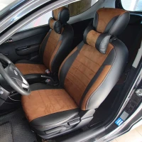 Чехлы на Hyundai i20 I из экокожи и польской алькантары ELA2020P