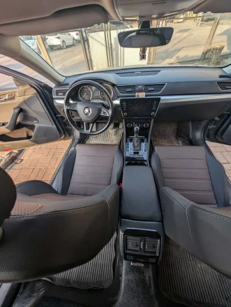 Чехлы на Skoda Superb III (Шкода Суперб 3) из экокожи с перфорацией Comfort Plus 2