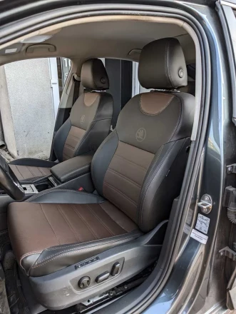 Чехлы на Skoda Superb III (Шкода Суперб 3) из экокожи с перфорацией Comfort Plus 2
