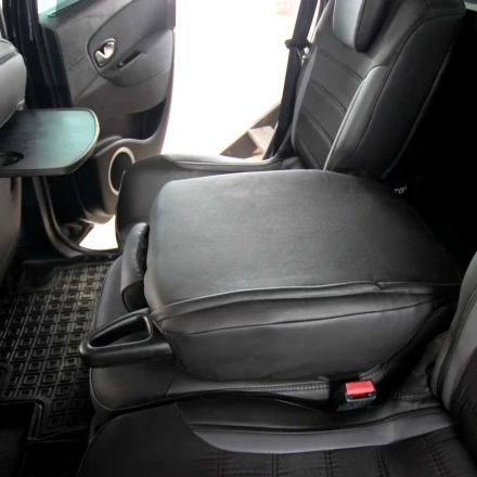 Чехлы на Renault Scenic III (Рено Сценик 3) из экокожи и ткани ECl2020