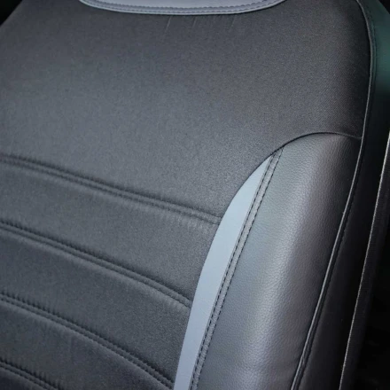 Чехлы на Renault Scenic III (Рено Сценик 3) из экокожи и ткани ECl2020