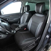 Чехлы на Renault Scenic III (Рено Сценик 3) из экокожи и ткани ECl2020