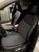 Чехлы на Skoda Octavia A5 из экокожи и итальянской алькантары Comfort Plus 3