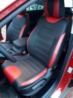 Чехлы на KIA Sportage IV (Кіа Спортаж 4) из экокожи з червоними вставками Comfort 1 Чехлы на KIA Sportage IV (Кіа Спортаж 4) из экокожи з червоними вставками Comfort 1