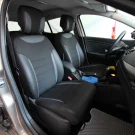 Чехлы на Renault Megane III из экокожи и ткани Eco Classic 2020 черно-серые