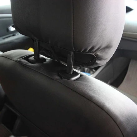 Чехлы на Renault Megane III из экокожи и ткани Eco Classic 2020 черно-серые