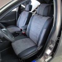 Чехлы на Chery E5 (Чери Е5) из экокожи и антары ELA2020P