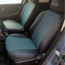 Чехлы на Nissan Note из экокожи и гобелена