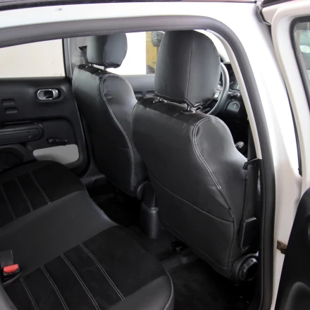 Чехлы на Citroen C3 III (CX/CY) из экокожи и антары ELA2020P