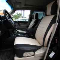 Чехлы на Mitsubishi Pajero IV из экокожи и антары ELA2020P Чехлы на Mitsubishi Pajero IV из экокожи и антары ELA2020P
