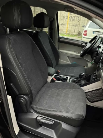 Чехлы на Volkswagen Touran II (Фольксваген Туран 2) из экокожи и алькантары Sport 3