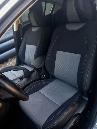 Чехлы на Mazda 3 II BL (Мазда 3 БЛ) из ткани и экокожи Comfort 2