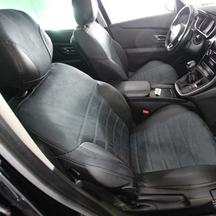 Чехлы на Renault Scenic IV из экокожи и польской алькантары ELA2020P
