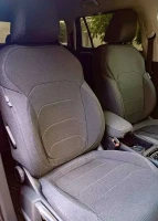 Чехлы на Skoda Kodiaq (Шкода Кодиак) из гобелена черные