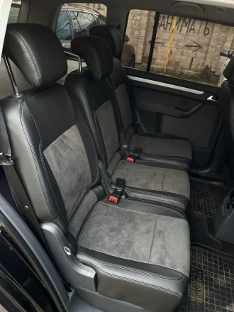 Чехлы на Volkswagen Touran I (Фольксваген Туран 1) из экокожи и алькантары Comfort Plus 3
