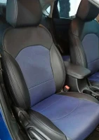 Чехлы на KIA Forte III USA (КИА Фрте 3 США) из экокожи и гобелена