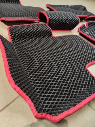 3D EVA коврики с бортами до 10 см на Mercedes-Benz ML W164 (Мерседес МЛ В164)