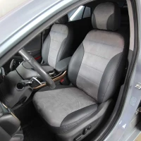 Чехлы на Hyundai Ioniq AE из экокожи и польской алькантары Antara